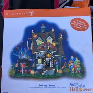 Department 56 Halloween setup